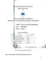 Tiểu luận môn nghiệp vụ ngân hàng thương mại tổng quan về tập đoàn tài chính ngân hàng 