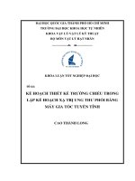 Kỹ thuật thiết kế trường chiếu trong lập kế hoạch xạ trị ung thư phổi bằng máy gia tốc tuyến tính 