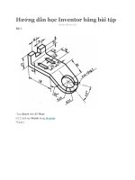 Hướng dẫn học inventor bằng bài tập 