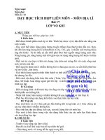 Dạy học tích hợp các môn học, tích hợp kỹ năng sống và bảo vệ môi trường trong môn Địa lí 6  giải nhất tỉnh ninh bình na