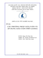 Các phương pháp giải cuộn và áp dụng giải cuộn phổ gamma 