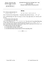 de thi thu so 2 lop 11cb 2013-2014