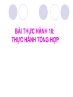 Bài thực hành 10. Thực hành tổng hợp