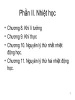 Bài giảng vật lý đại cương   phần 1  nhiệt học