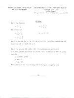 Đề thi KSCL kỳ I Môn Toán 7 Năm hoc 2013-2014