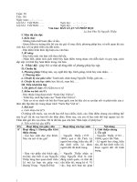 GIÁO ÁN NGỮ VĂN LỚP 8 TUẦN 28 CHUẨN