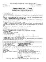 Giáo án ngữ văn 8 tuần 17