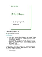 Giáo trình mỹ học đại cương  phần 1