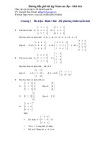 hướng dẫn giải bài tập toán cao cấp