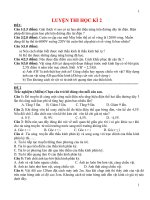 ôn thi vật lí 9 học kì 2 trắc nghiệm