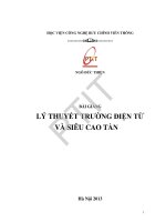 Bài giảng lí thuyết trường điện từ và siêu cao tần  