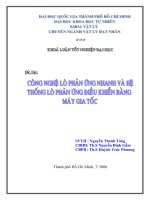 Công nghệ lò phản ứng nhanh và hệ thống lò phản ứng điều khiển bằng máy gia tốc 
