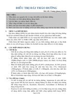 Bài giảng điều trị đái tháo đường   ths  BS  trương quang hoành