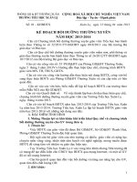 Kế hoạch BDTX năm học 2013-2014