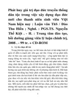 Phát huy giá trị đạo đức truyền thống dân tộc trong việc xây dựng đạo đức mới cho thanh niên sinh viên Việt Nam hiện nay