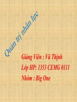 Các nội dung đào tạo và phát triển