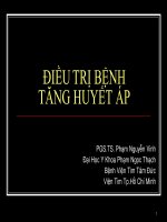 Bài giảng điều trị bệnh  tăng huyết áp   PGS TS  phạm nguyễn vinh