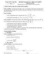 de va dap an KTHK1 Le quy don