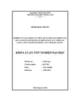 Nghiên cứu đặc điểm cấu trúc quần thể loài thiết sam giả lá ngắn tại huyện đồng văn, tỉnh hà giang 