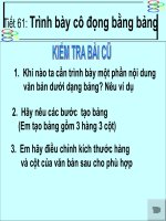 trinh bay co dong bang bang