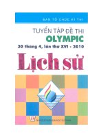 Tuyển tập đề thi olympic 30 tháng 4 lần thứ XVI   2010 môn lịch sử