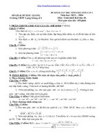 ĐỀ VÀ ĐÁP ÁN THI KHẢO SÁT LẦN 1 MÔN TOÁN 10 KHỐI BD NĂM 2013-2014