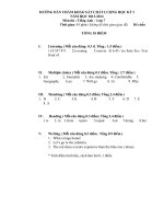 Hướng dan cham Anh 6;  Anh 7 HKI 2013-2014