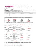 Giải chi tiết đề thi TIẾNG ANH vào lớp 10 THPT