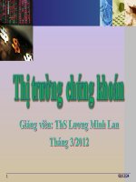 Bài giảng thị trường chứng khoán  phần 4   các kỷ xảo và phương pháp giao dịch trên thị trường chứng khoán