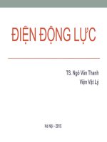 Bài giảng điện động lực  điện trường tĩnh   TS  ngô văn thanh
