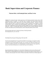 Bank Supervision and Corporate Finance