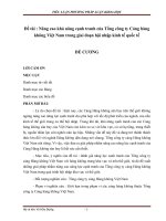 Nâng cao khả năng cạnh tranh của tổng công ty cảng hàng không việt nam trong giai đoạn hội nhập kinh tế quốc tế  