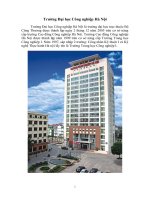 BÁO CÁO THỰC TẬP cơ khí: Tại trường Đại học Công nghiệp Hà Nội