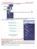 Các quản lý đối tượng trên cây trong môi trường assembly design của catia
