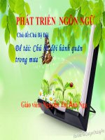 chu bo doi hanh quan trong mưa