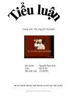 TIỂU LUẬN: Tư tưởng Hồ Chí Minh