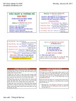 Kiến thức cơ bản và nâng cao chuyên đề Xác Suất