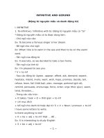 Danh động từ và động từ nguyên thể