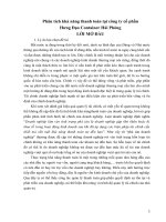 Phân tích khả năng thanh toán tại công ty cổ phần hưng đạo container hải phòng 