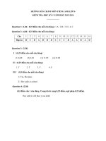 Đáp án Anh 6 HK I nh 2013 -2014