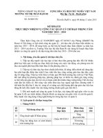 Lịch công tác trọng tâm 2013-2014