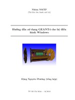 Hướng dẫn sử dụng GEANT4 cho hệ điều hành windows