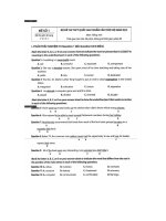 Đề thi thử môn tiếng anh năm 2016 thpt quốc gia