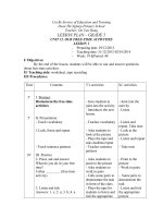 Lesson Plan 5 week 19 period 40