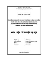Ảnh hưởng của các chất kích thích tới khả năng ra rễ và sinh trưởng của cây thông tre lá dài tại trung tâm nghiên cứu lâm nghiệp vùng núi phía bắc, trường đại học nông lâm thái nguyên 