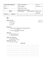 KIỂM TRA 1 TIẾT SỐ HỌC 6 TUẦN 22 ĐỀ 3