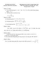 Đề khảo sát chất lượng lần 2 môn Toán 10