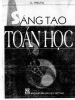 SÁNG TẠO TOÁN HỌC (G.POLYA)