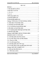 Ứng dụng phần mềm microstation và TMV map thành lập bản đồ địa chính tỷ lệ 1 1000 khu vực xã hoa sơn, huyện ứng hòa, thành phố hà nội