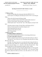 kế hoạch chuyên môn tháng 12-13